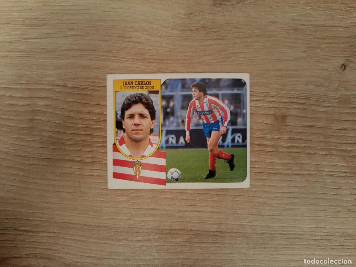 Cromos de F&uacute;tbol: CROMO DE F&Uacute;TBOL LIGA ESTE JUAN CARLOS SPORTING GIJON SIN PEGAR NUNCA PEGADO 91 92 1991 1992