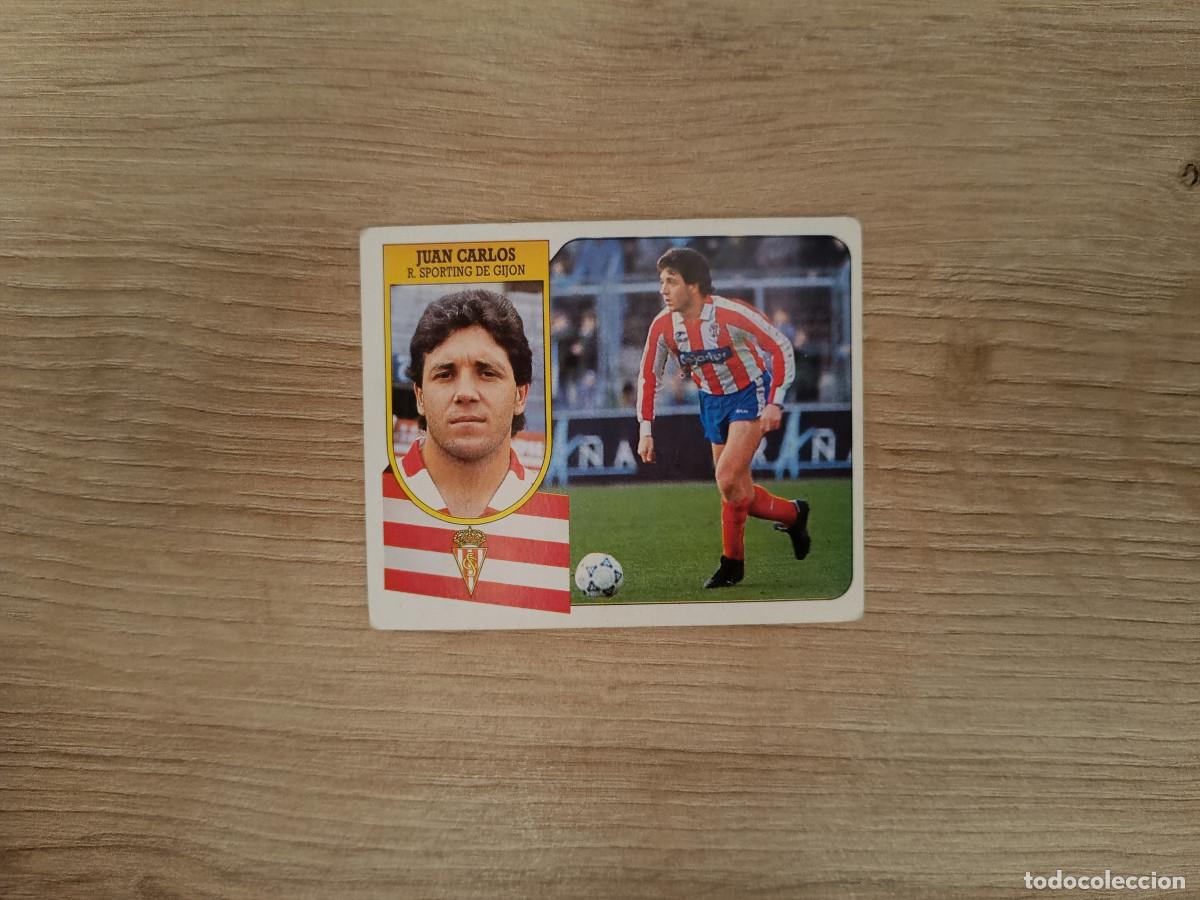 Cromos de F&uacute;tbol: CROMO DE F&Uacute;TBOL LIGA ESTE JUAN CARLOS SPORTING GIJON SIN PEGAR NUNCA PEGADO 91 92 1991 1992
