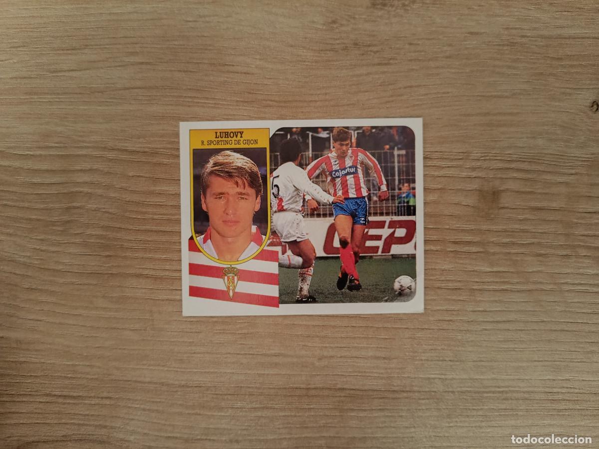 Cromos de F&uacute;tbol: CROMO DE F&Uacute;TBOL LIGA ESTE LUHOVY SPORTING GIJON SIN PEGAR NUNCA PEGADO 91 92 1991 1992