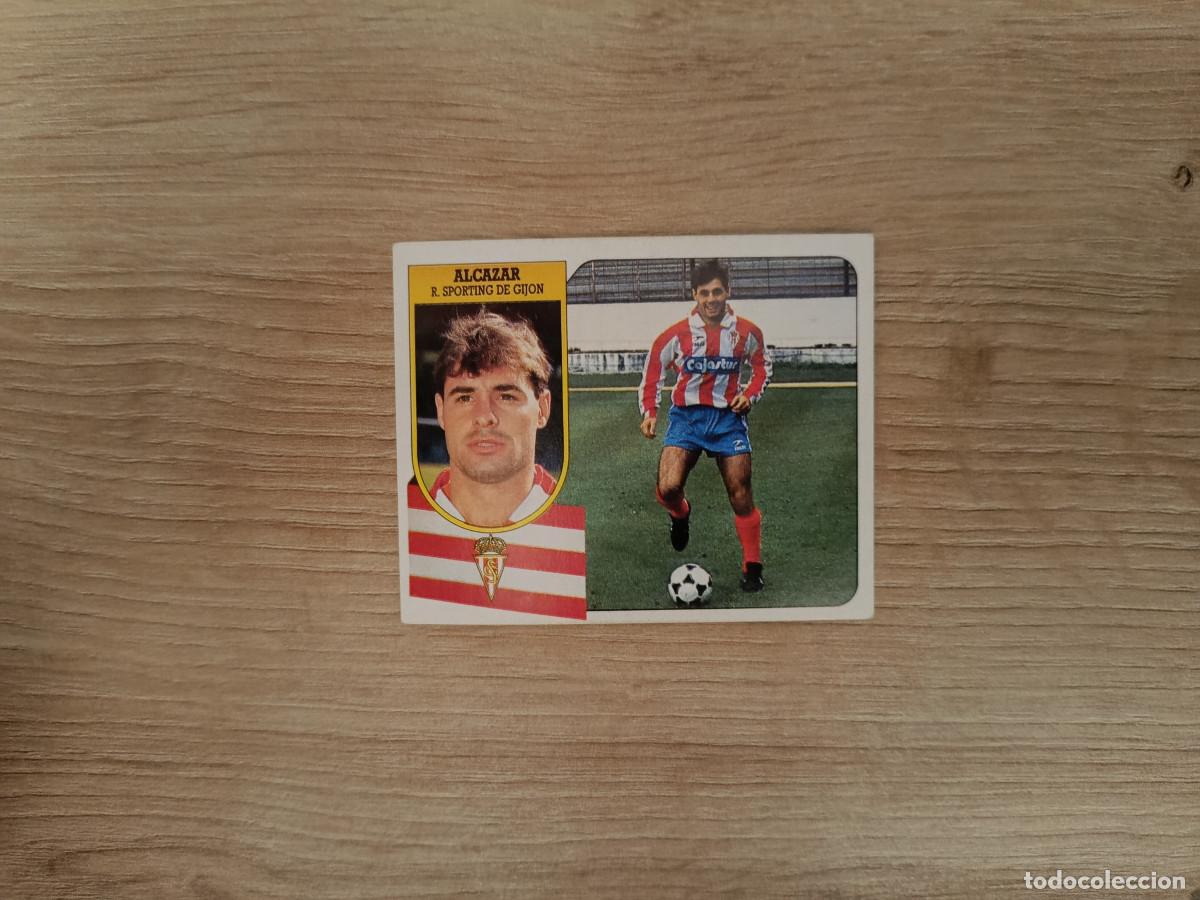 Cromos de F&uacute;tbol: CROMO DE F&Uacute;TBOL LIGA ESTE ALCAZAR SPORTING GIJON SIN PEGAR NUNCA PEGADO 91 92 1991 1992