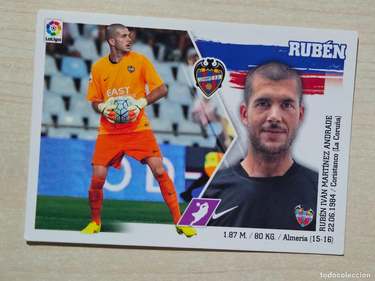 Figurine di Calcio: N&ordm; 3 RUBEN - ESTE 2015 2016 - 15 16 - CROMO SIN PEGAR - LEVANTE