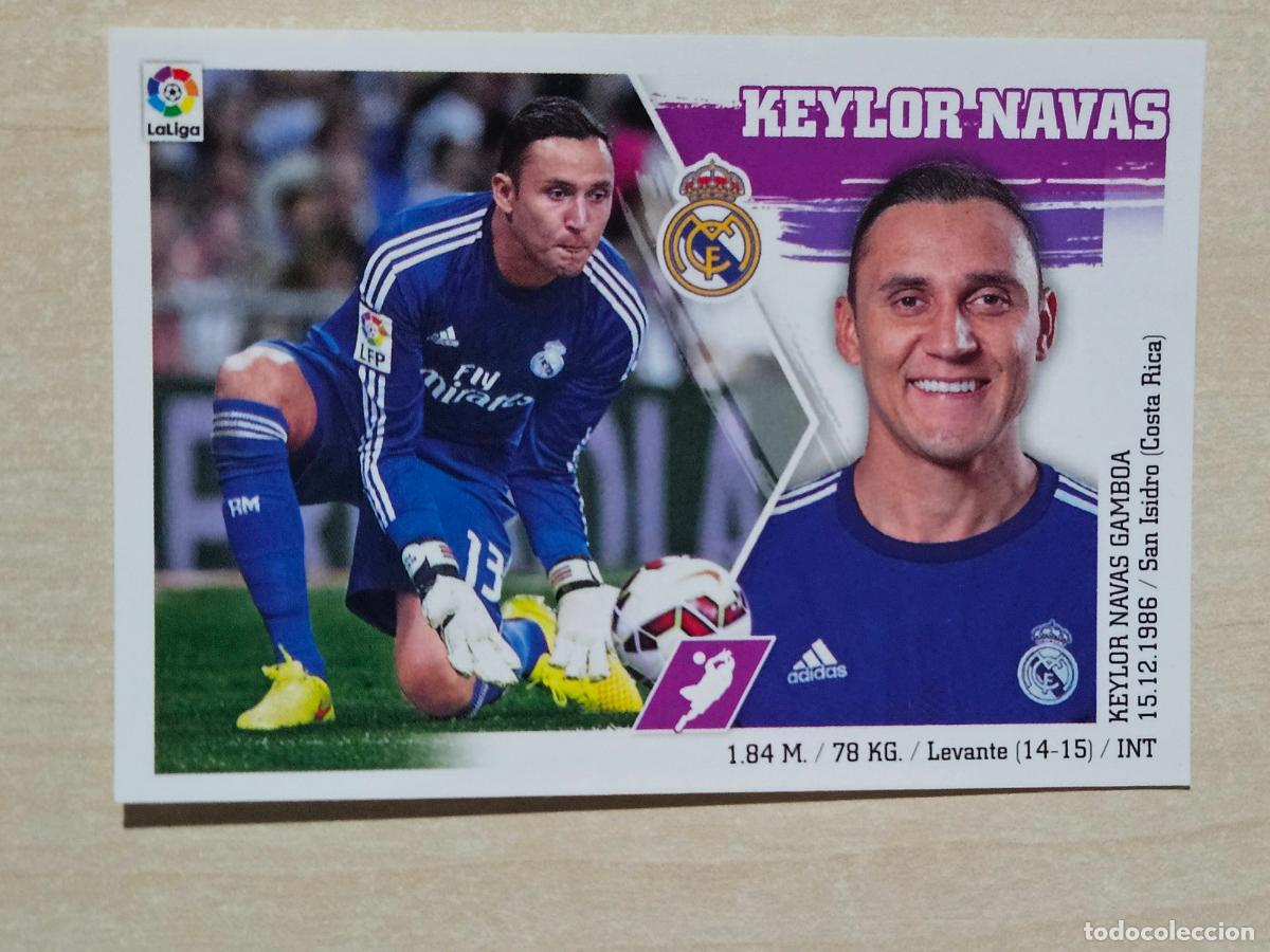 Fu&szlig;ball-Sticker: N&ordm; 4 KEYLOR NAVAS - ESTE 2015 2016 - 15 16 - CROMO SIN PEGAR - REAL MADRID