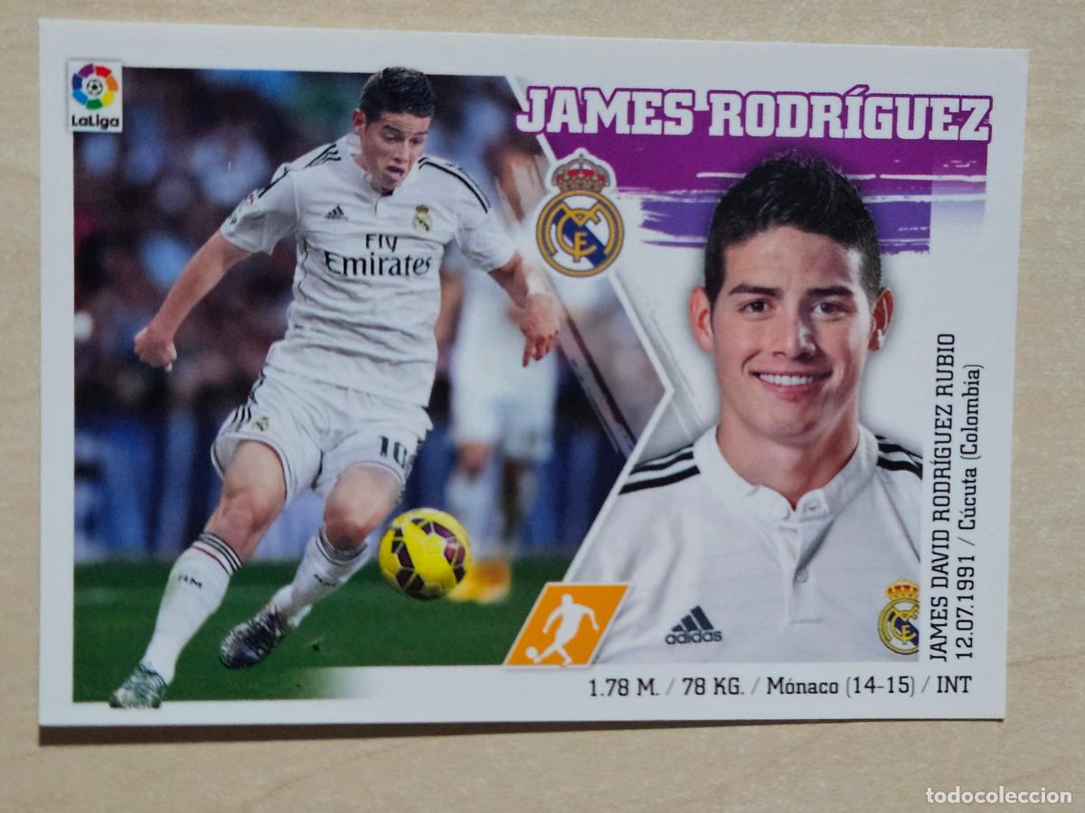 Cromos de f&uacute;tbol: N&ordm; 15 JAMES RODRIGUEZ - ESTE 2015 2016 - 15 16 - CROMO SIN PEGAR - REAL MADRID