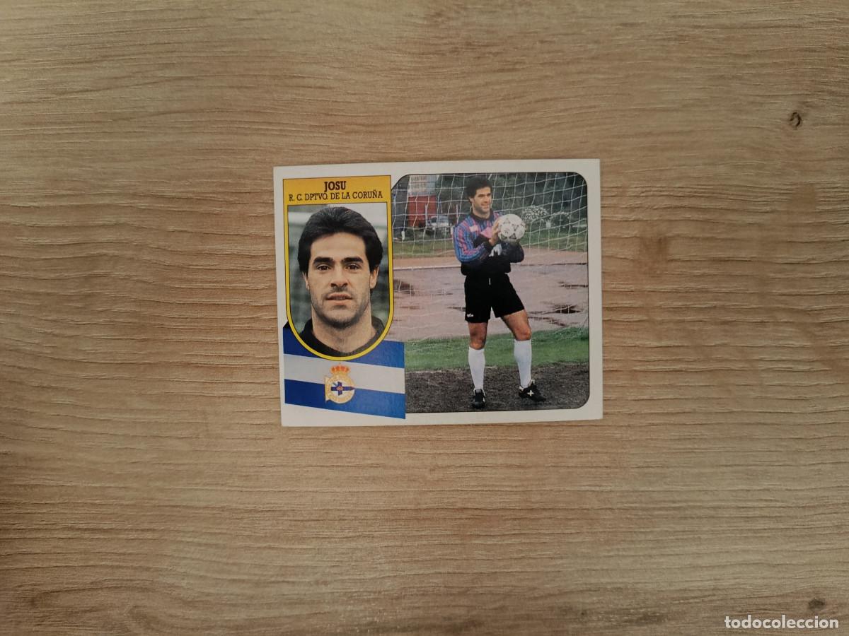 Figurine di Calcio: CROMO DE F&Uacute;TBOL LIGA ESTE JOSU DEPORTIVO SIN PEGAR NUNCA PEGADO 91 92 1991 1992
