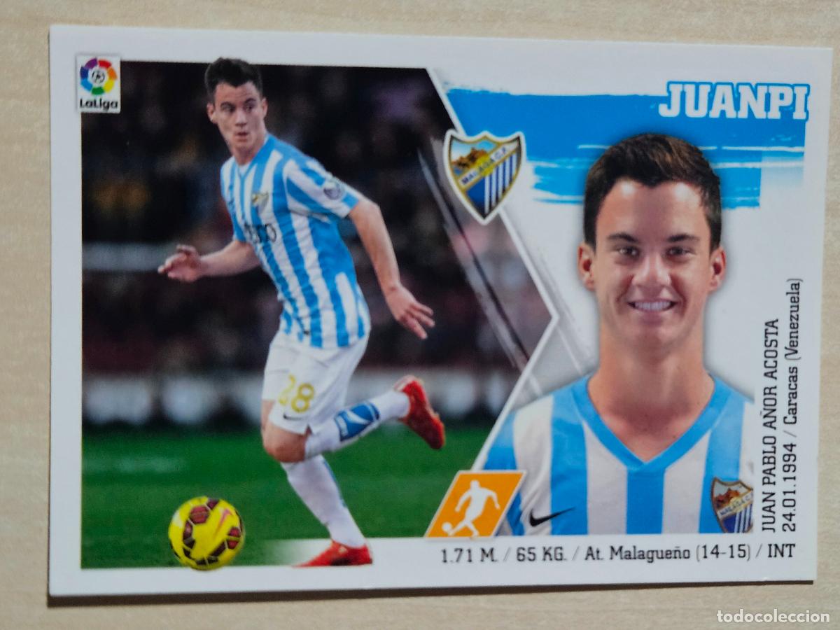 Fu&szlig;ball-Sticker: N&ordm; 16 JUANPI - ESTE 2015 2016 - 15 16 - CROMO SIN PEGAR - MALAGA
