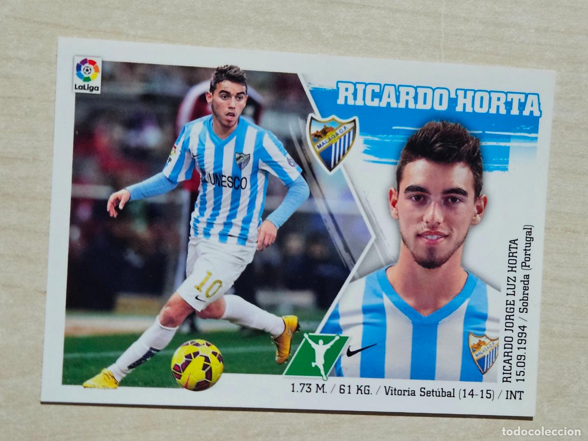 Fu&szlig;ball-Sticker: N&ordm; 19 RICARDO HORTA - ESTE 2015 2016 - 15 16 - CROMO SIN PEGAR - MALAGA