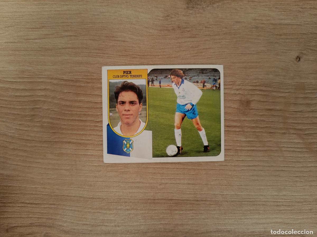 Figurine di Calcio: CROMO DE F&Uacute;TBOL LIGA ESTE PIER TENERIFE SIN PEGAR NUNCA PEGADO 91 92 1991 1992