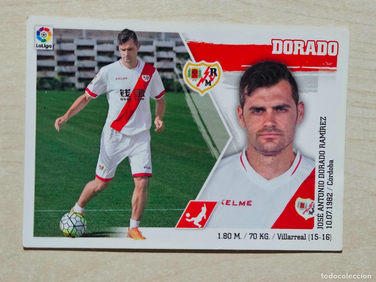 Football Stickers: N&ordm; 9 DORADO - ESTE 2015 2016 - 15 16 - CROMO SIN PEGAR - RAYO VALLECANO