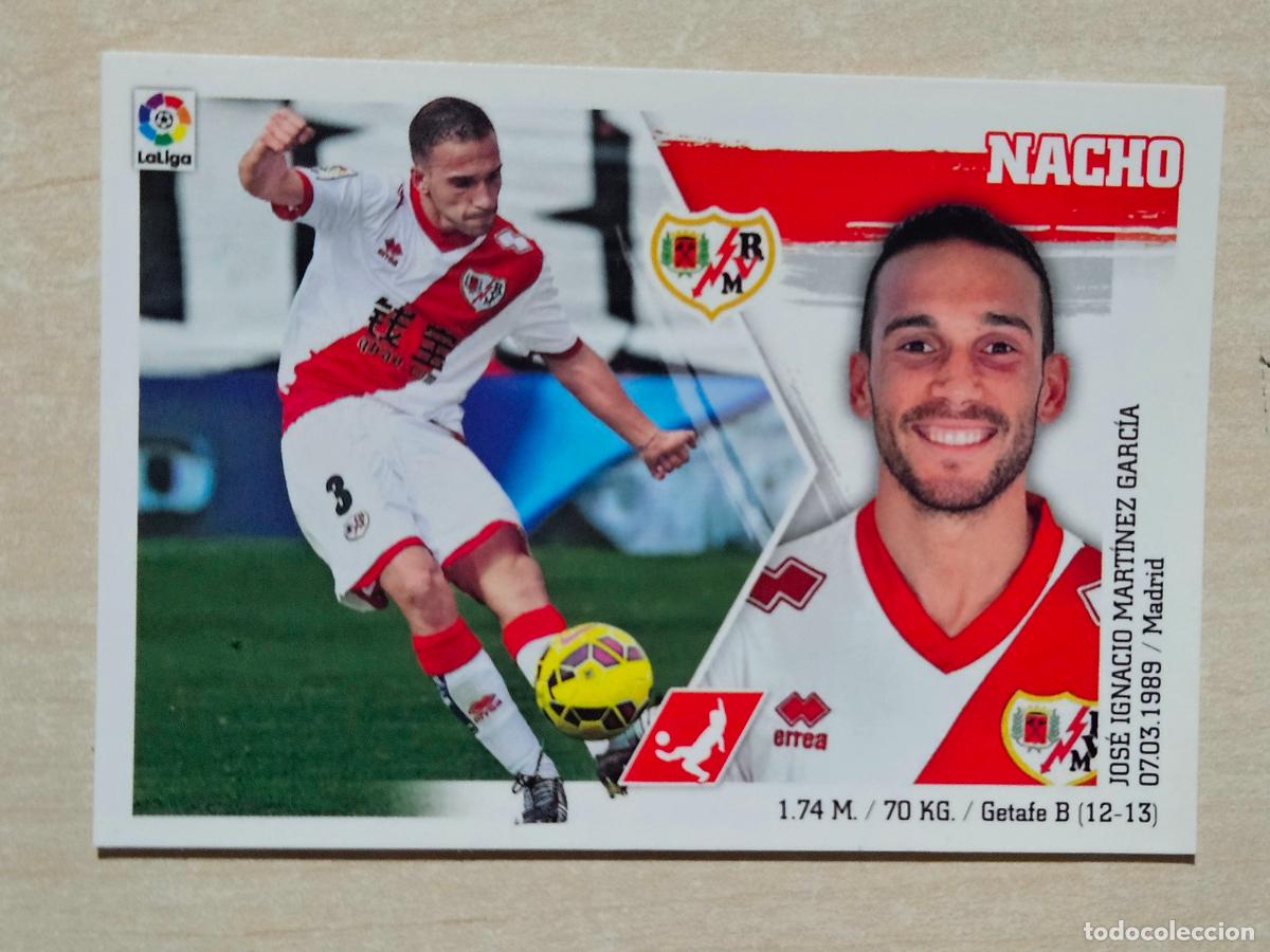 Fu&szlig;ball-Sticker: N&ordm; 10 NACHO - ESTE 2015 2016 - 15 16 - CROMO SIN PEGAR - RAYO VALLECANO