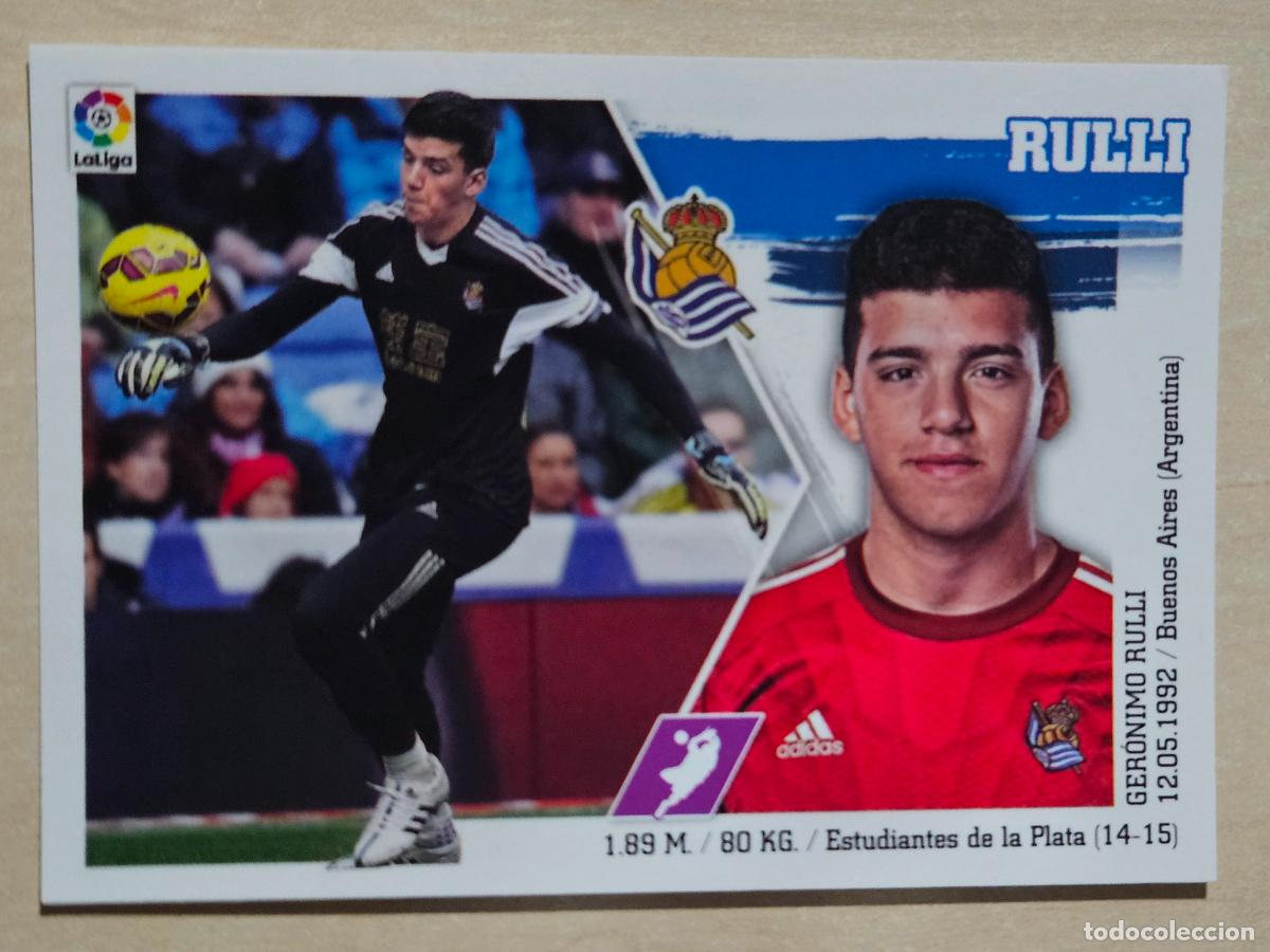 Cromos de f&uacute;tbol: N&ordm; 3 RULLI - ESTE 2015 2016 - 15 16 - CROMO SIN PEGAR - REAL SOCIEDAD
