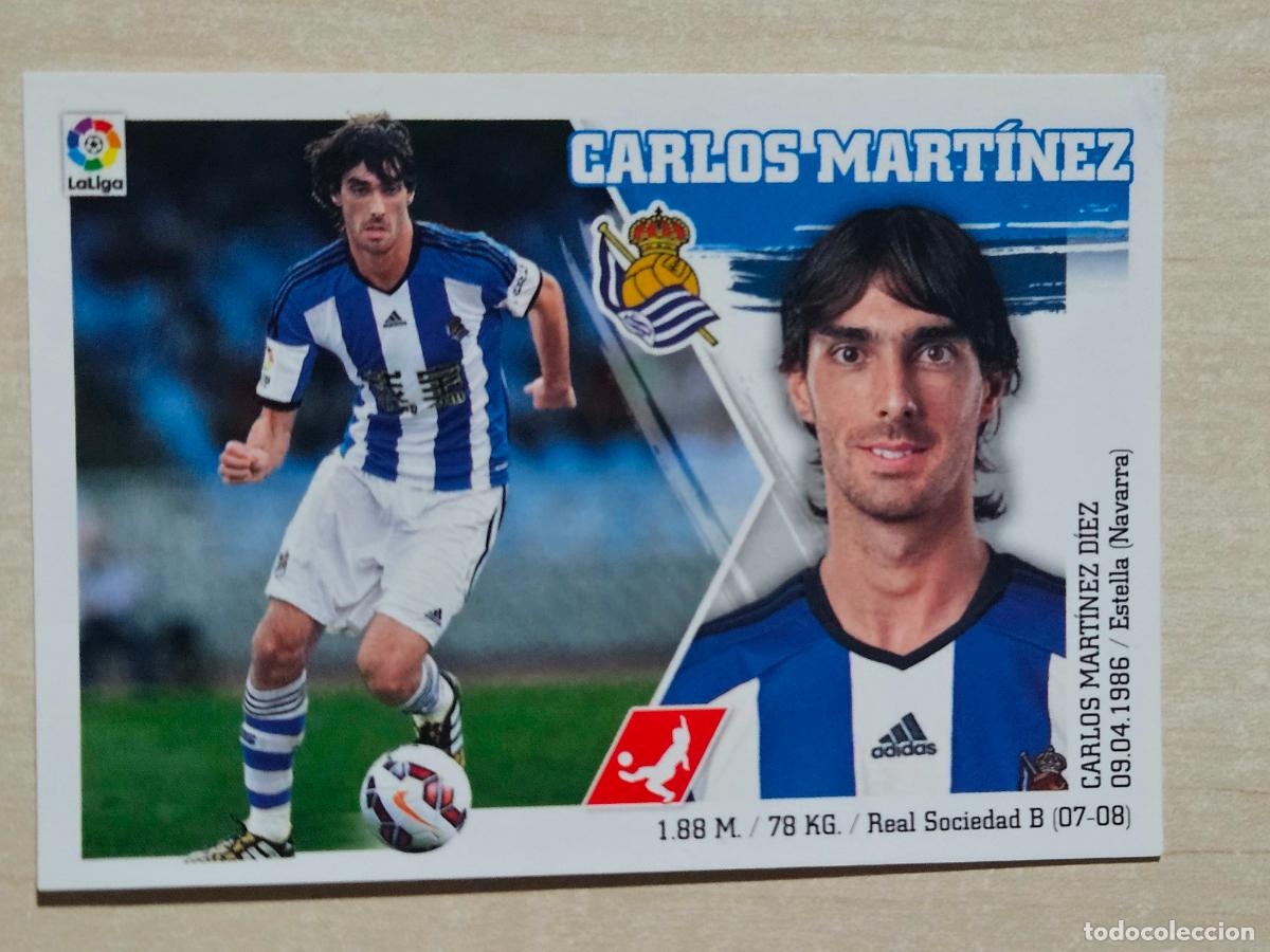 Fu&szlig;ball-Sticker: N&ordm; 6 CARLOS MARTINEZ - ESTE 2015 2016 - 15 16 - CROMO SIN PEGAR - REAL SOCIEDAD