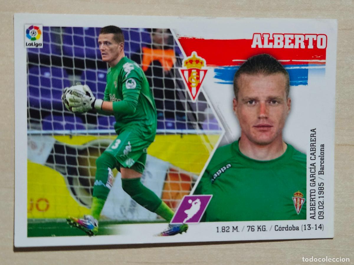 Figurine di Calcio: N&ordm; 4 ALBERTO - ESTE 2015 2016 - 15 16 - CROMO SIN PEGAR - SPORTING DE GIJON