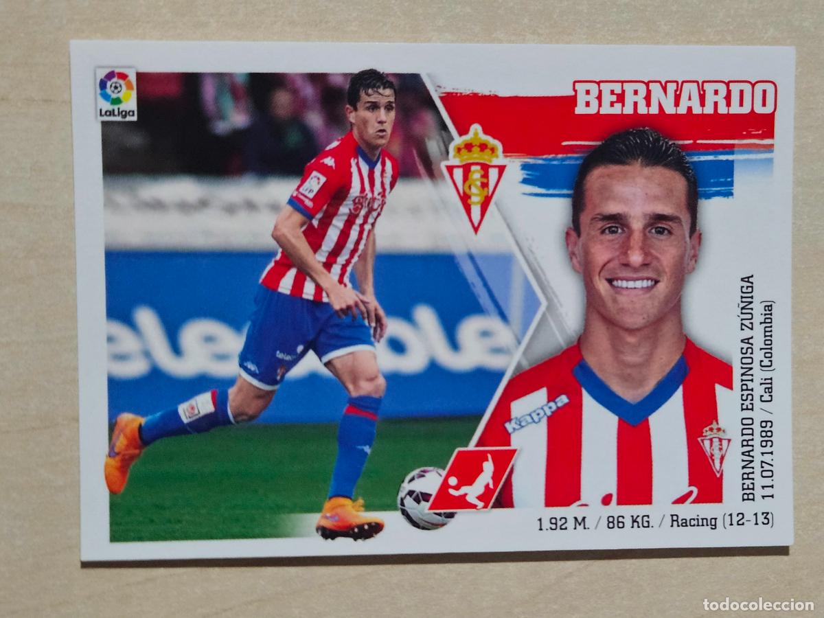 Figurine di Calcio: N&ordm; 8 BERNARDO - ESTE 2015 2016 - 15 16 - CROMO SIN PEGAR - SPORTING DE GIJON