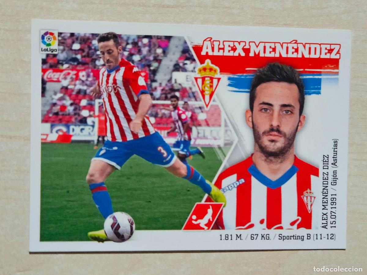 Cromos de F&uacute;tbol: N&ordm; 9 ALEX MENENDEZ - ESTE 2015 2016 - 15 16 - CROMO SIN PEGAR - SPORTING DE GIJON