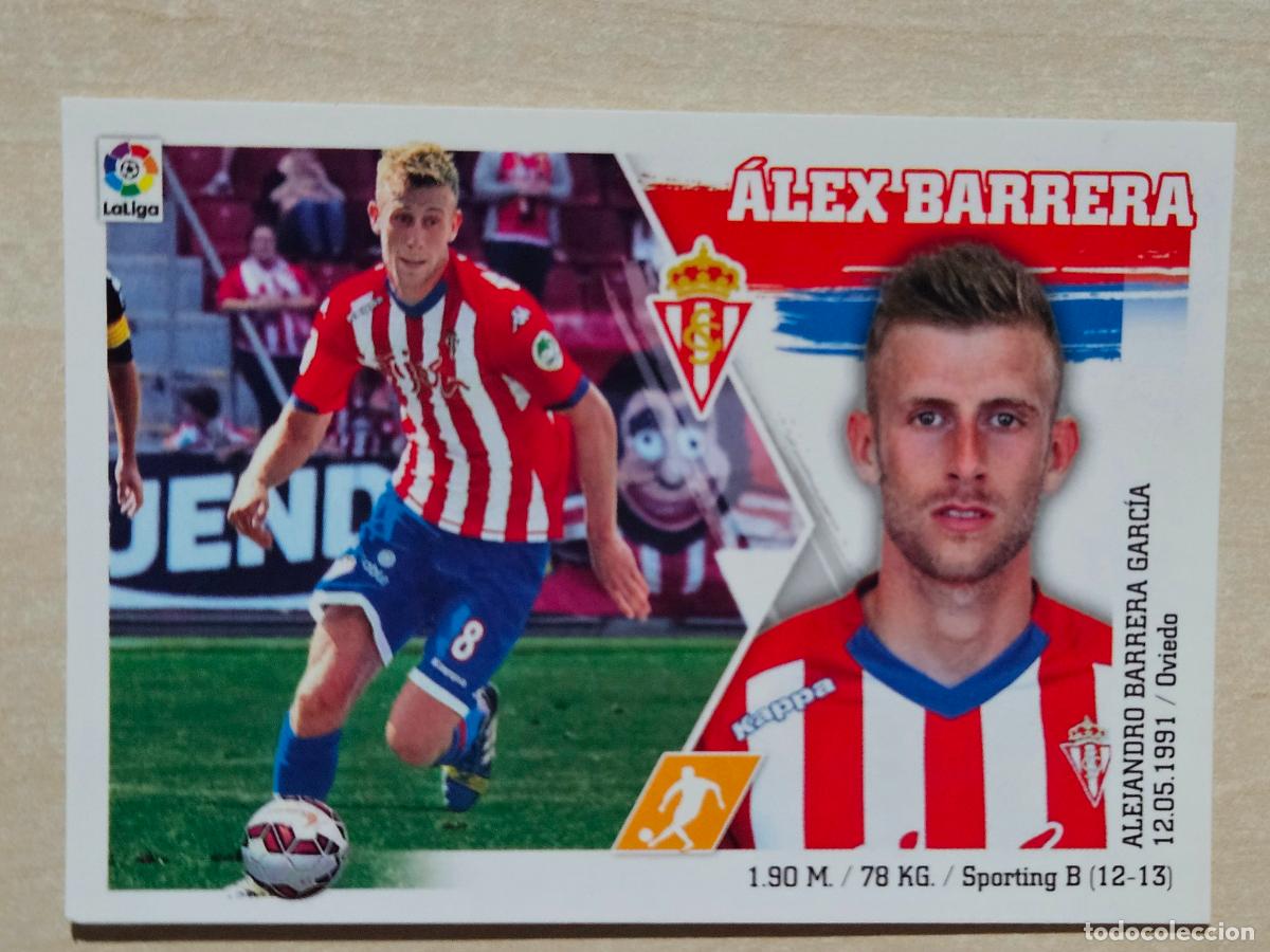 Cromos de F&uacute;tbol: N&ordm; 14 ALEX BARRERA - ESTE 2015 2016 - 15 16 - CROMO SIN PEGAR - SPORTING DE GIJON