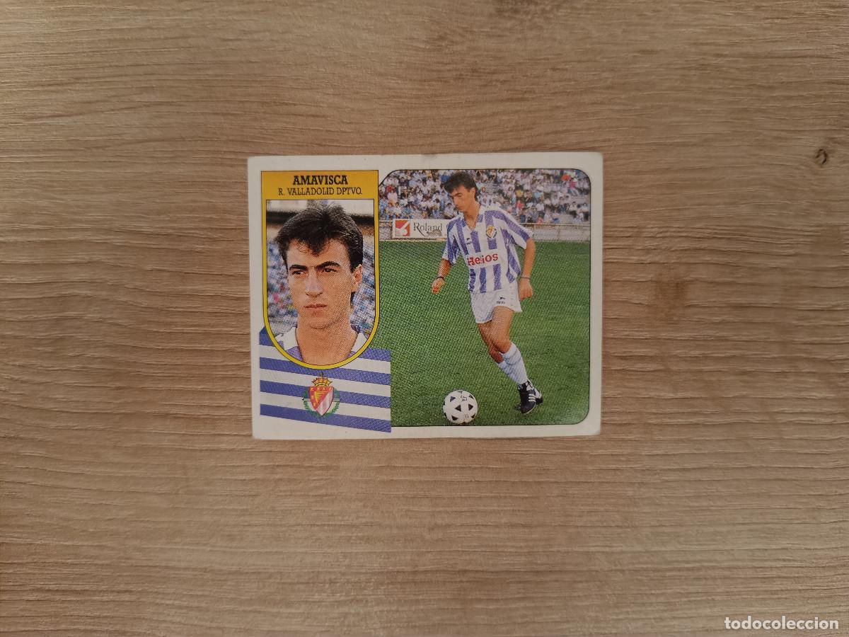 Cromos de Futebol: CROMO DE F&Uacute;TBOL LIGA ESTE AMAVISCA VALLADOLID SIN PEGAR NUNCA PEGADO 91 92 1991 1992