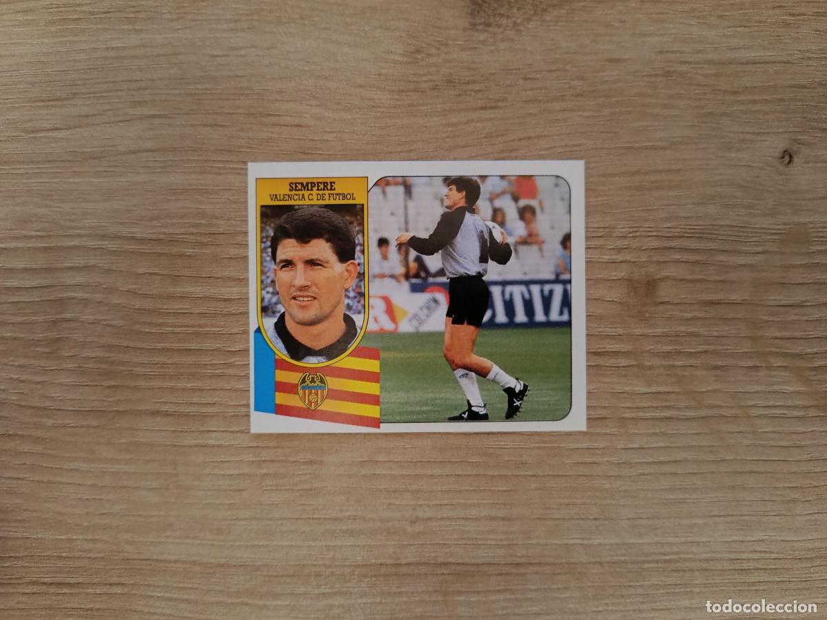 Fu&szlig;ball-Sticker: CROMO DE F&Uacute;TBOL LIGA ESTE SEMPERE VALENCIA SIN PEGAR NUNCA PEGADO 91 92 1991 1992