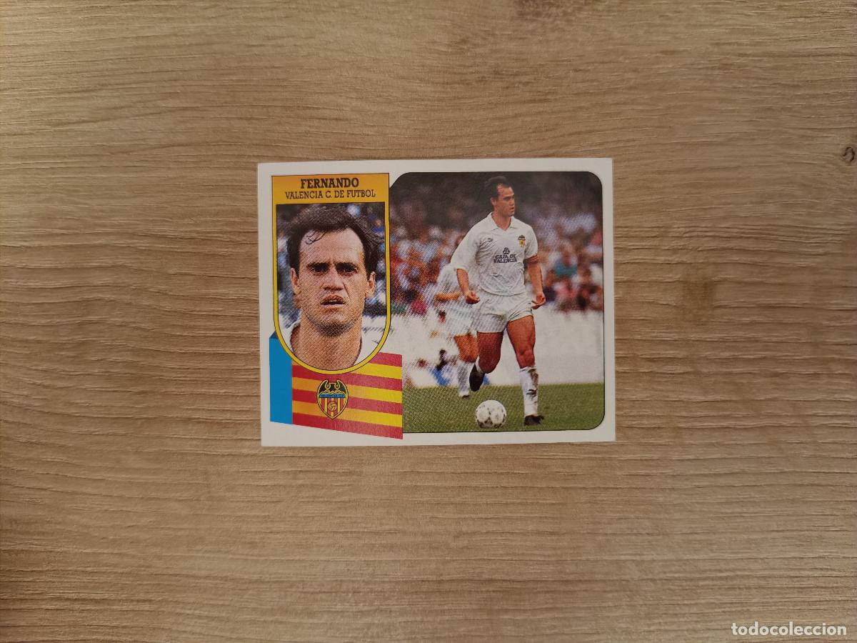 Cartes &agrave; collectionner de Football: CROMO DE F&Uacute;TBOL LIGA ESTE FERNANDO VALENCIA SIN PEGAR NUNCA PEGADO 91 92 1991 1992