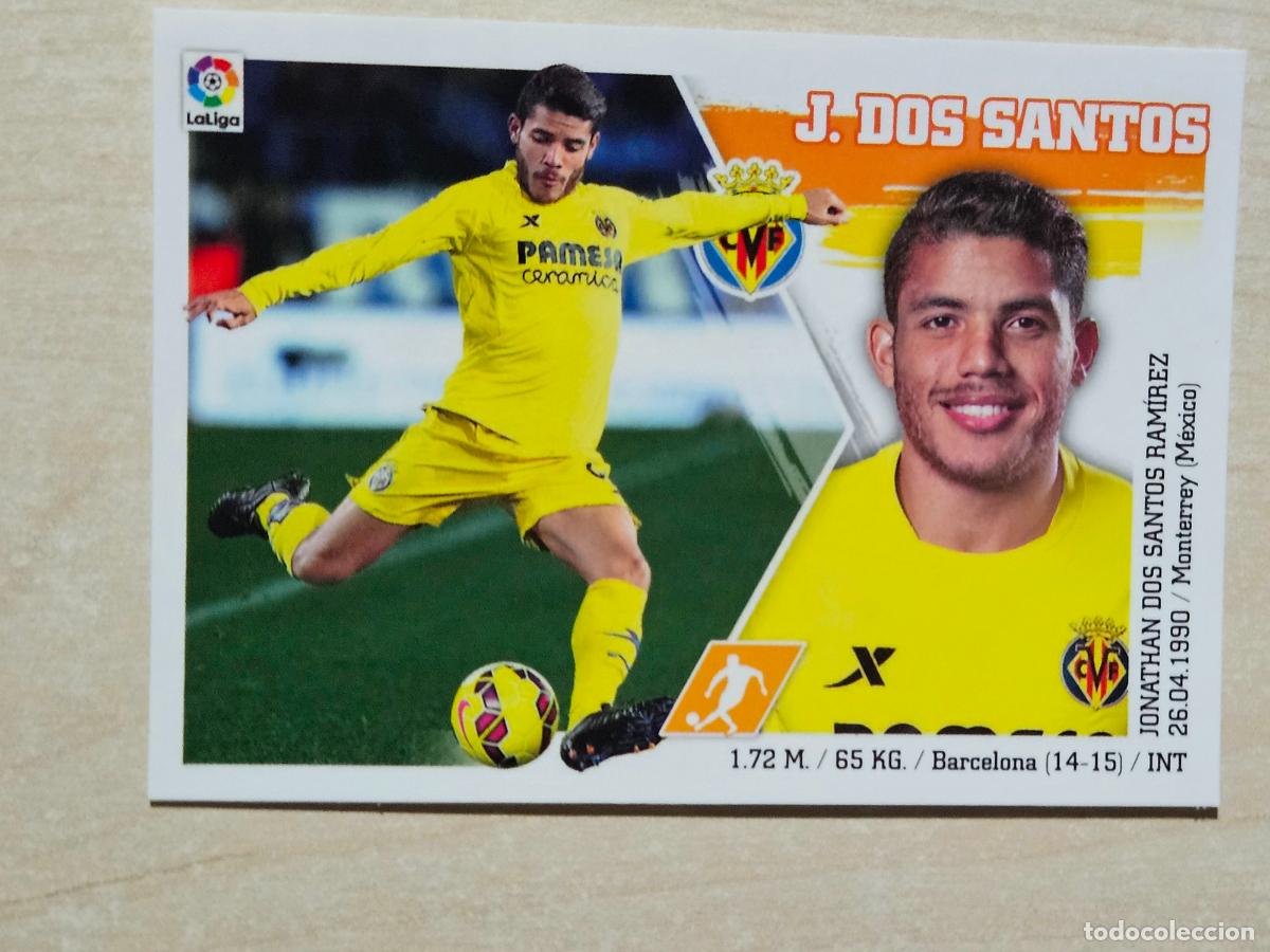Football Stickers: N&ordm; 16 J. DOS SANTOS - ESTE 2015 2016 - 15 16 - CROMO SIN PEGAR - VILLARREAL