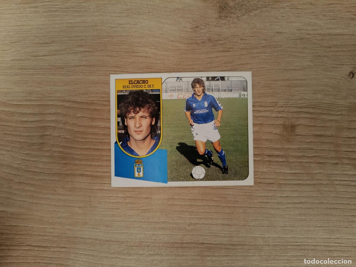 Fu&szlig;ball-Sticker: CROMO DE F&Uacute;TBOL LIGA ESTE ELCACHO OVIEDO SIN PEGAR NUNCA PEGADO 91 92 1991 1992