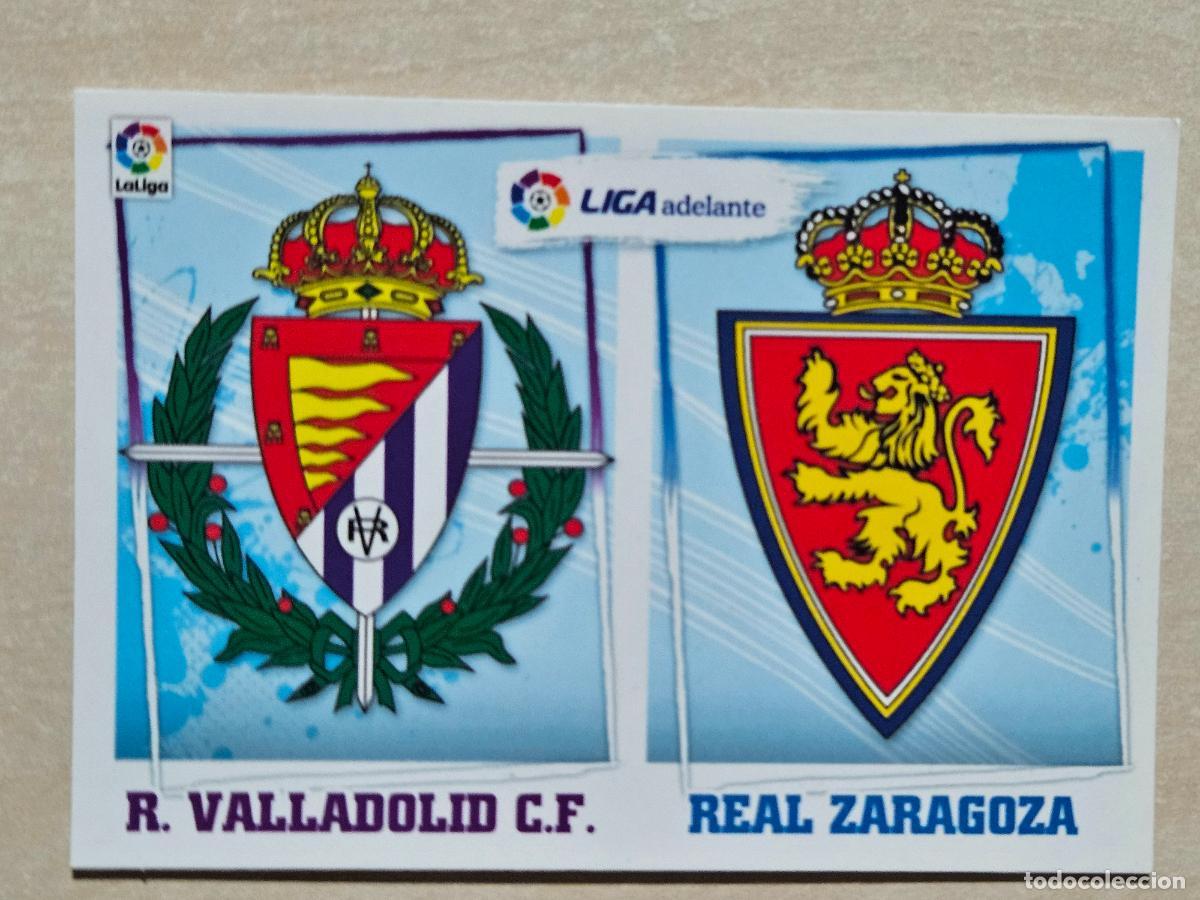 Cromos de F&uacute;tbol: N&ordm; 11 ESCUDO 2&ordf; DIVISION - ESTE 2015 16 - 15 16 - CROMO SIN PEGAR - REAL VALLADOLID REAL ZARAGOZA