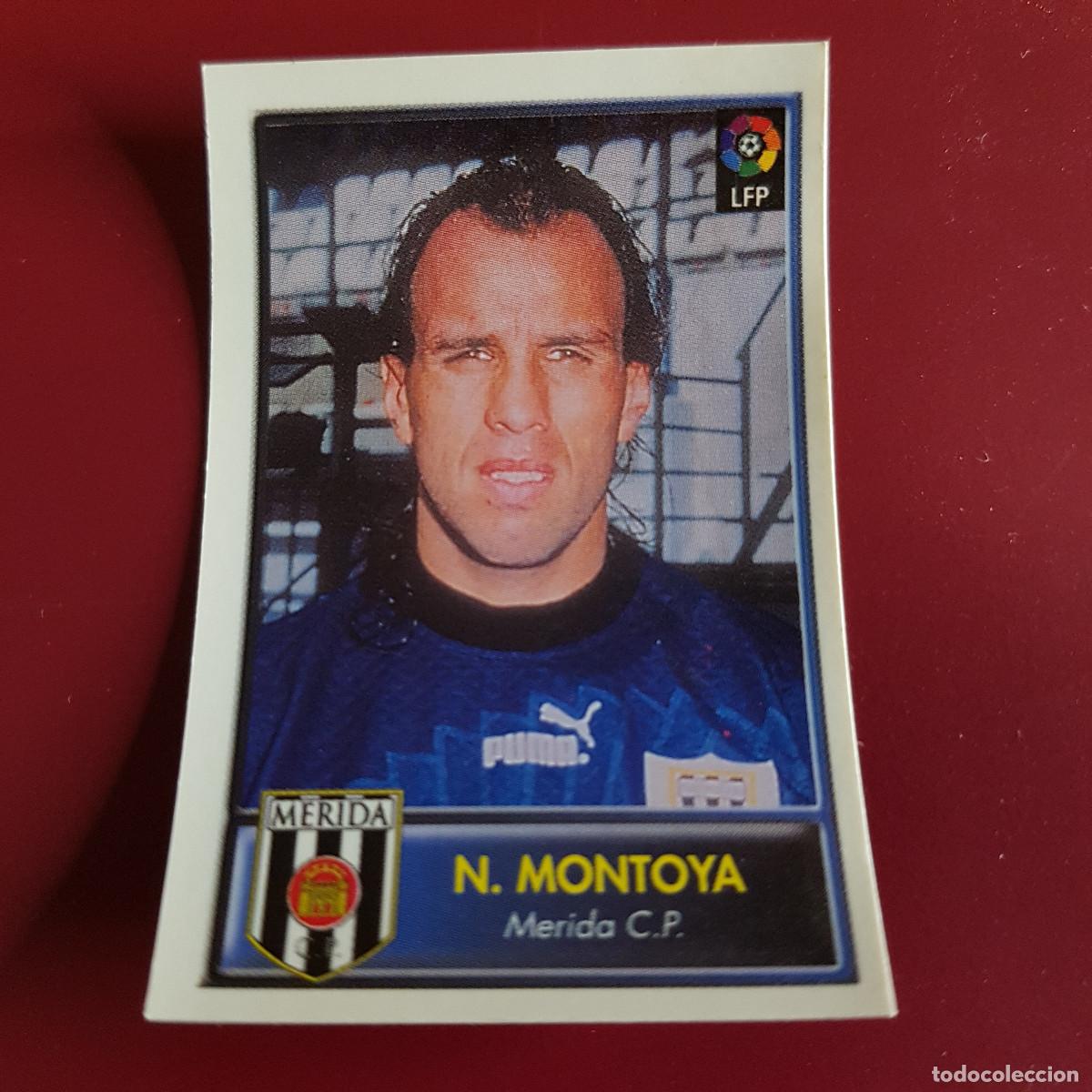 Football Stickers: BOLLYCAO - FUTBOL 97 98 - 1997 1998 - MERIDA - MONTOYA - 122 - NUNCA PEGADO