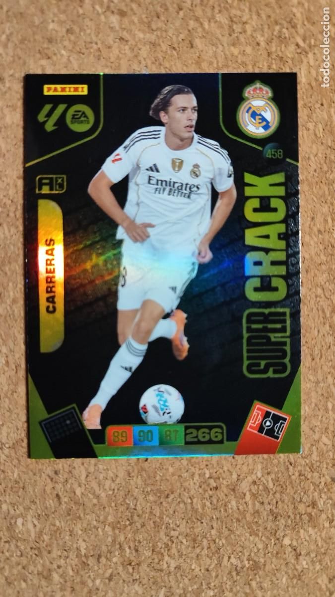 Fu&szlig;ball-Sticker: ADRENALYN XL LA LIGA 2025/26 CARD SUPER CRACK CARRERAS REAL MADRID # 458 PANINI