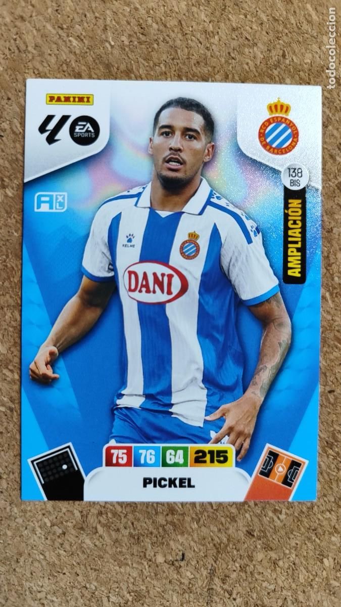 Football Stickers: ADRENALYN XL LA LIGA 25/26 CARD AMPLIACION PICKEL RCD ESPA&Ntilde;OL # 138BIS PANINI