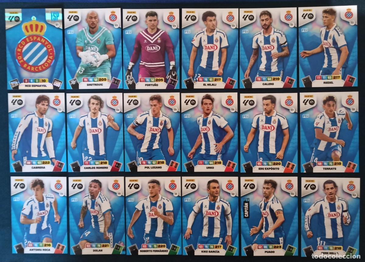 Cromos de F&uacute;tbol: PACK 25 ESPANYOL PRIMERA EDICION COMPLETA ADRENALYN 25 26 2025 2026 PANINI VAMOS DIAMANTE