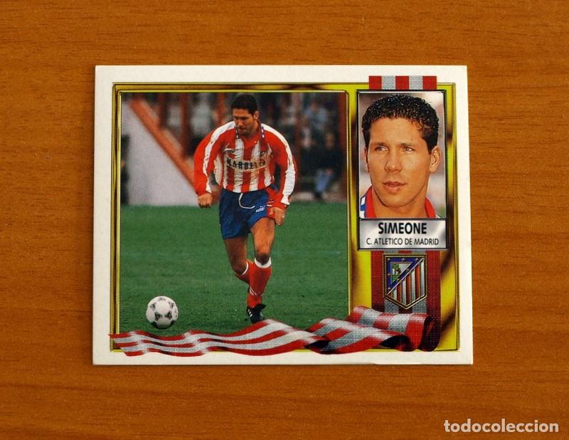 Figurine di Calcio: Atl&eacute;tico de Madrid - Simeone - Ediciones Este Liga 1995-1996, 95-96 - Nunca Pegado