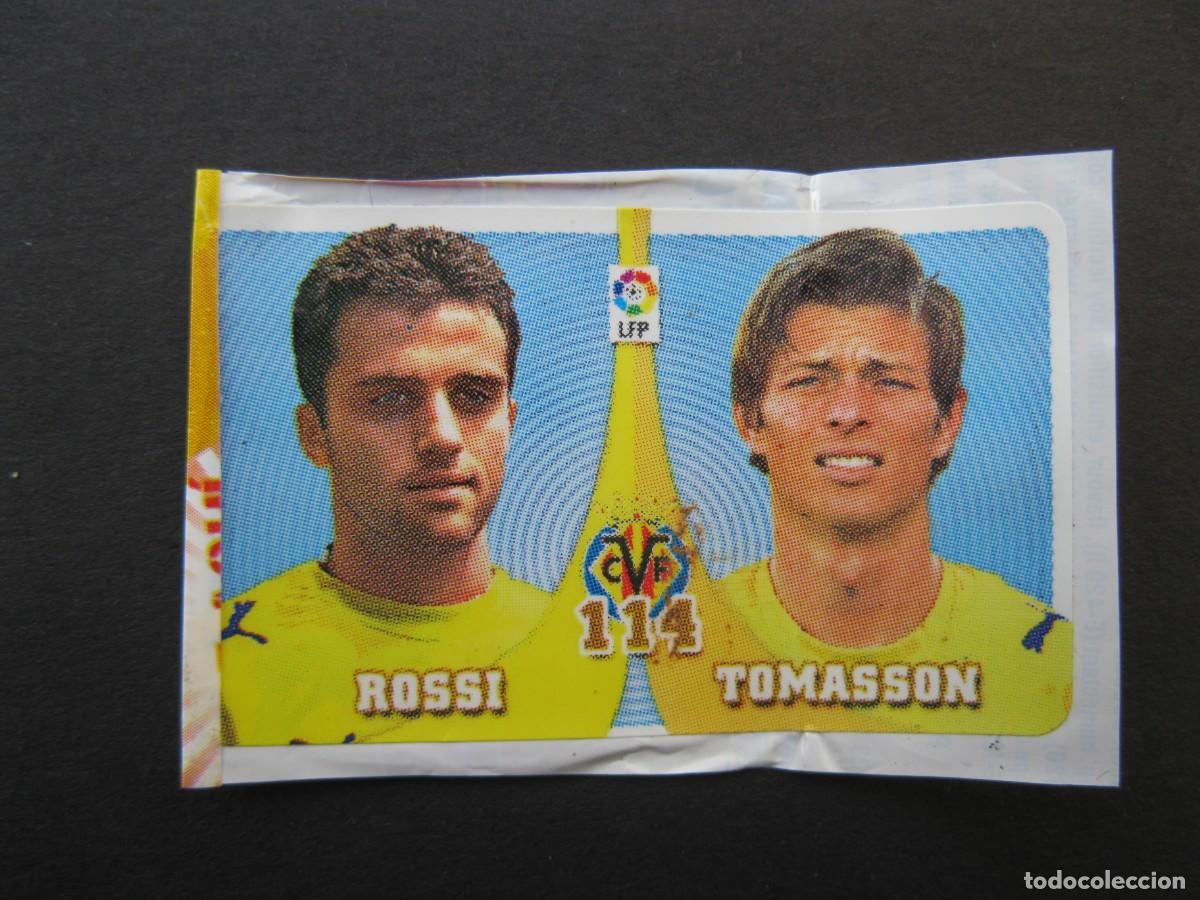 Cromos de Futebol: ROSSI Y TOMASSON (VILLARREAL C.F.) - CROMO N&ordm; 114 - &Aacute;LBUM CHICLE LIGA 2007-2008 - PANINI - 07-08.