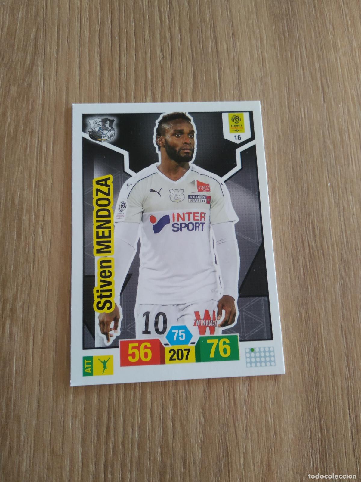 Fu&szlig;ball-Sticker: 16 STIVEN MENDOZA AMIENS CROMO FUTBOL PANINI LIGUE 1 FOOT 19-20 FRANCIA ADRENALYN 2019-2020