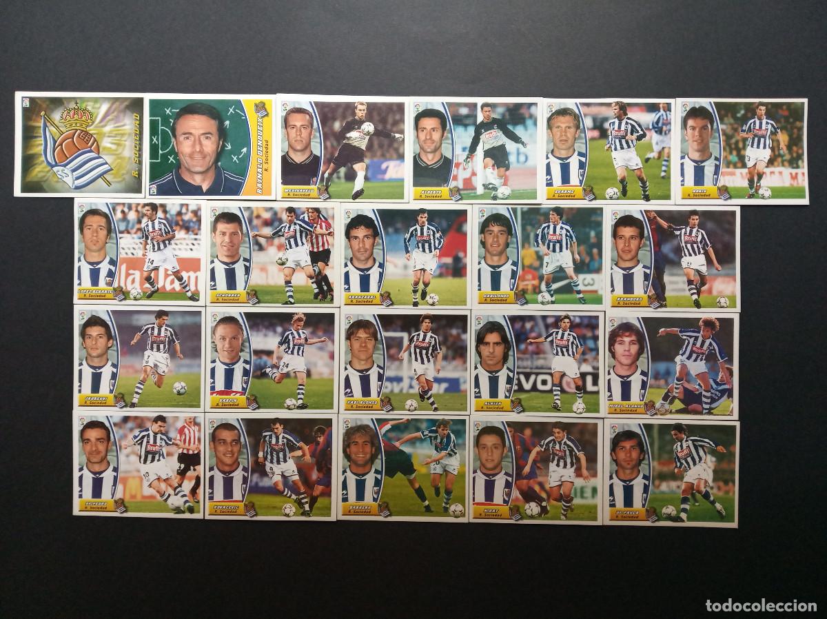 Cromos de F&uacute;tbol: LOTE 21 CROMOS SIN REPETIR REAL SOCIEDAD ⚽ COLECCIONES ESTE &reg; 2003 2004 03 04 SIN PEGAR NUNCA