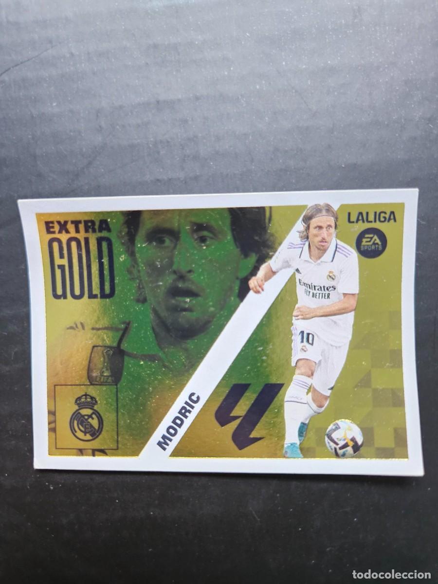 Cromos de F&uacute;tbol: MODRIC REAL MADRID EXTRA GOLD LIGA ESTE 23 24 2023 2024 SIN PEGAR NUNCA PEGADO