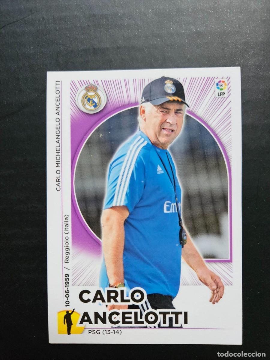 Cromos de f&uacute;tbol: N&ordm; 22 CARLO ANCELOTTI REAL MADRID LIGA ESTE 14 15 2014 2015 SIN PEGAR NUNCA PEGADO