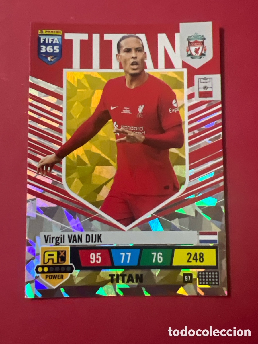 Fu&szlig;ball-Sticker: C251. 97 POWER Titan VAN DIJK Liverpool HOLANDA Panini adrenalyn FIFA 365 2022 2023 22 23