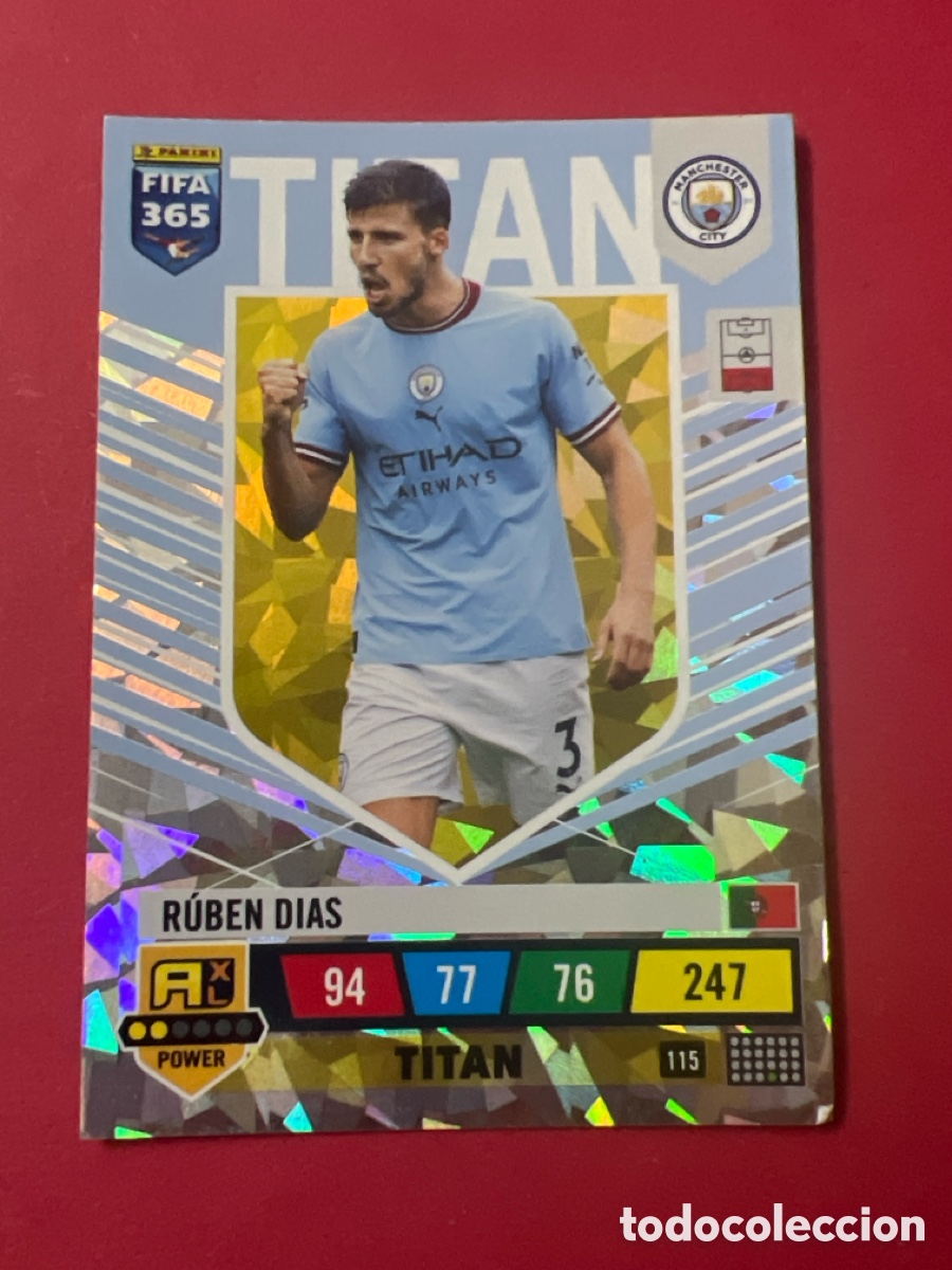 Cromos de Futebol: C293. 115 RUBEN DIAS MANCHESTER CITY PANINI ADRENALYN XL FIFA 365 2023