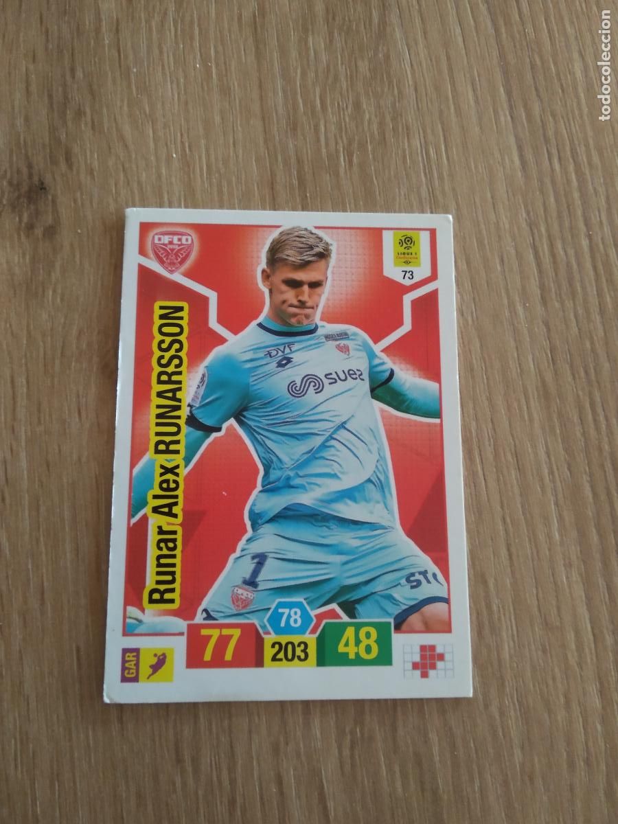 Fu&szlig;ball-Sticker: 73 RUNARSSON DIJON CROMO FUTBOL PANINI LIGUE 1 FOOT 19-20 FRANCIA ADRENALYN 2019-2020