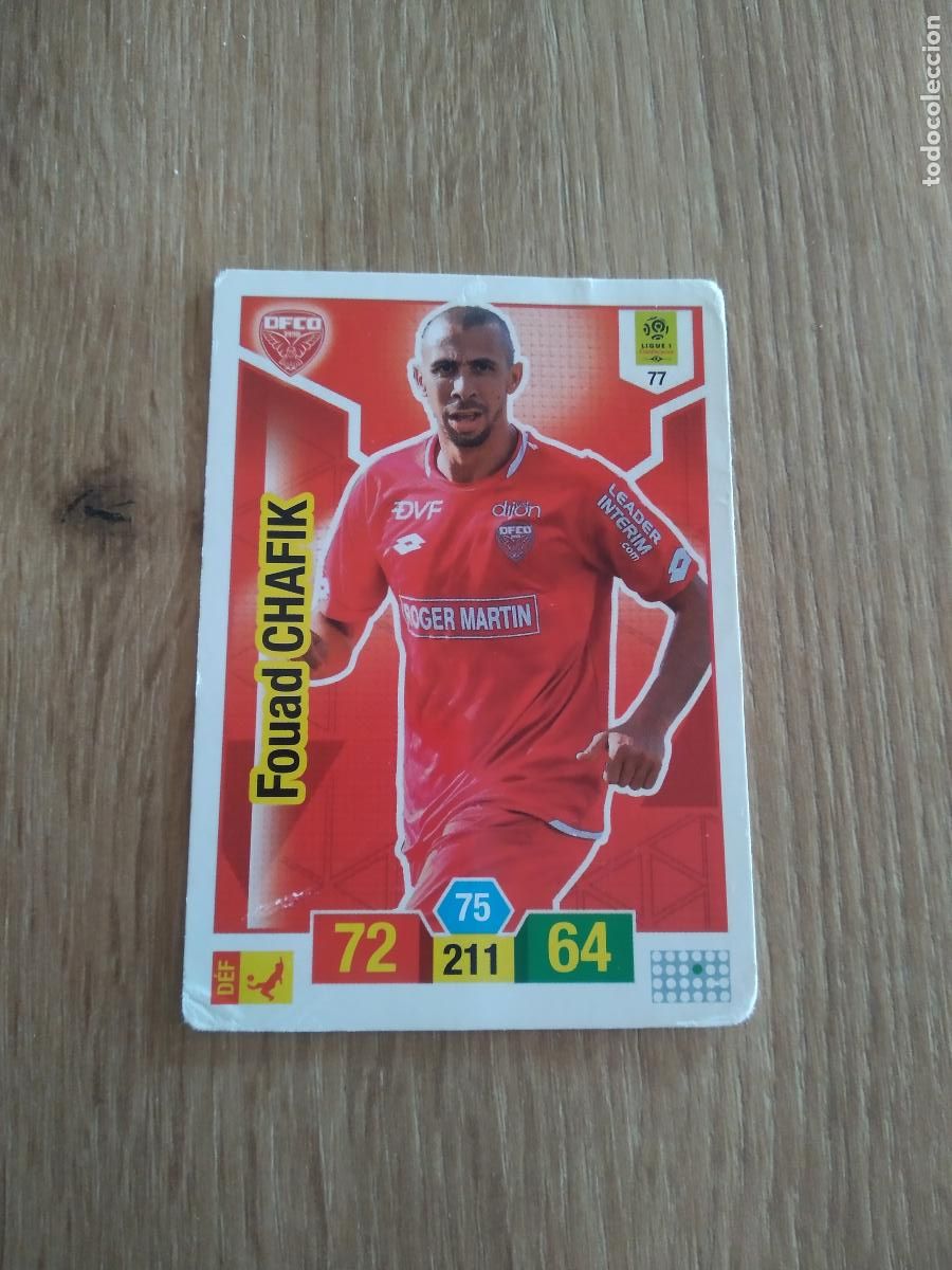 Fu&szlig;ball-Sticker: 77 FOUAD CHAFIK DIJON CROMO FUTBOL PANINI LIGUE 1 FOOT 19-20 FRANCIA ADRENALYN 2019-2020