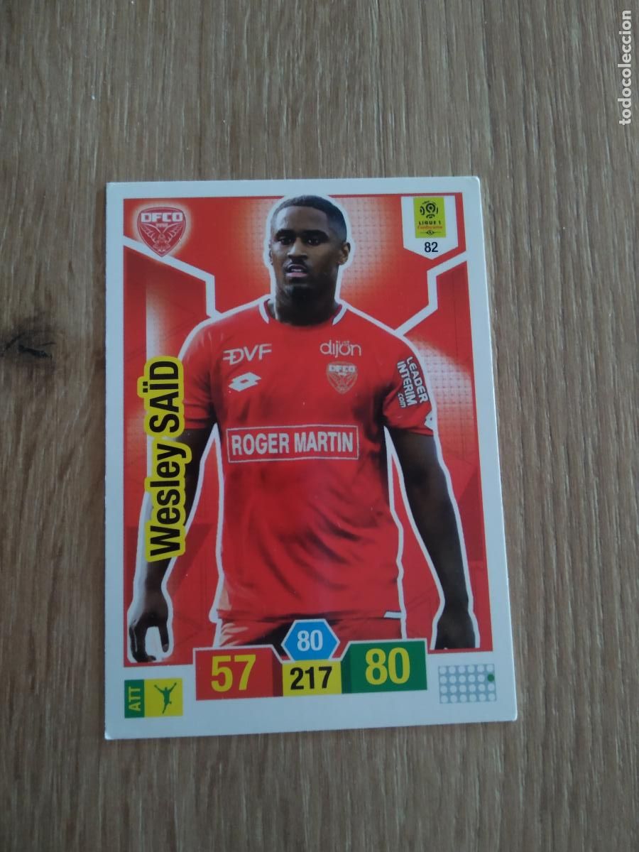 Fu&szlig;ball-Sticker: 82 WESLEY SAID DIJON CROMO FUTBOL PANINI LIGUE 1 FOOT 19-20 FRANCIA ADRENALYN 2019-2020