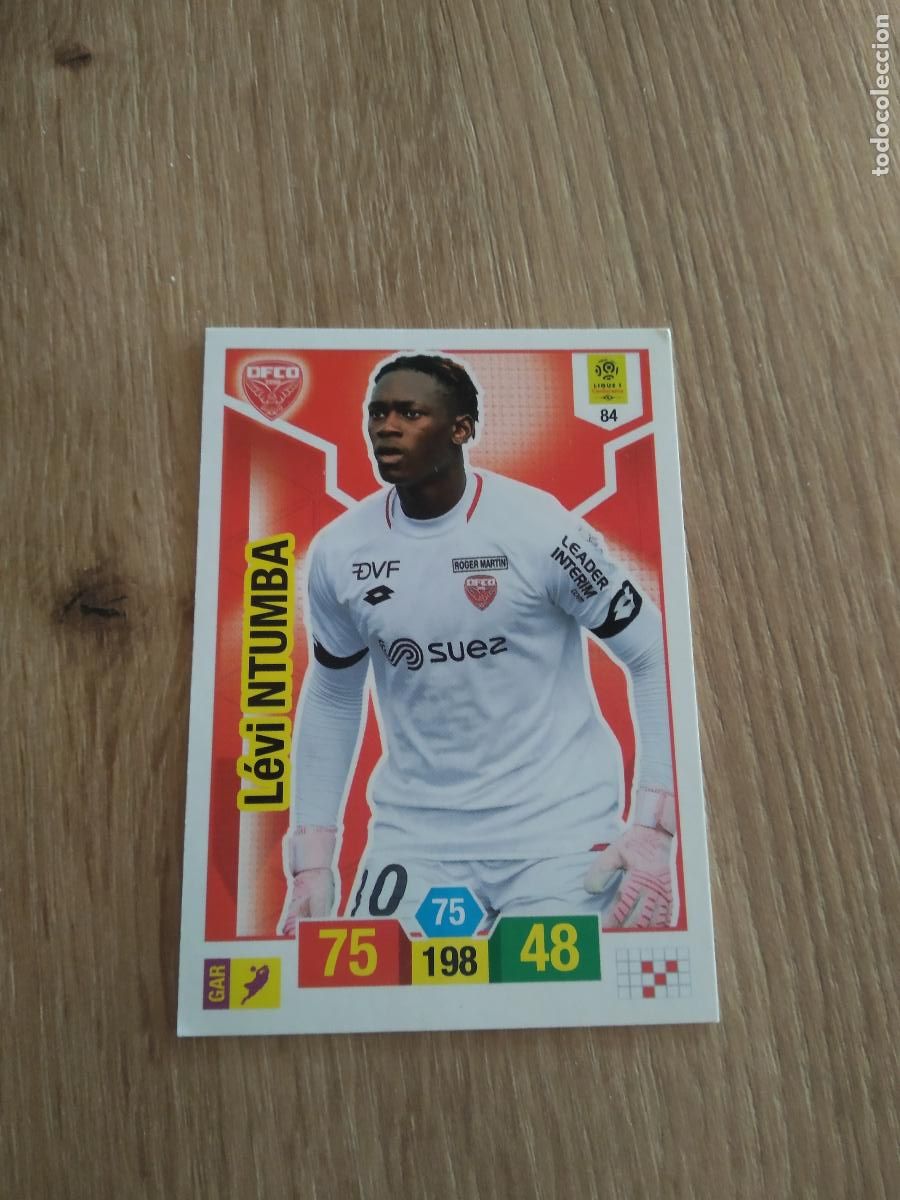 Fu&szlig;ball-Sticker: 84 LEVI NTUMBA DIJON CROMO FUTBOL PANINI LIGUE 1 FOOT 19-20 FRANCIA ADRENALYN 2019-2020