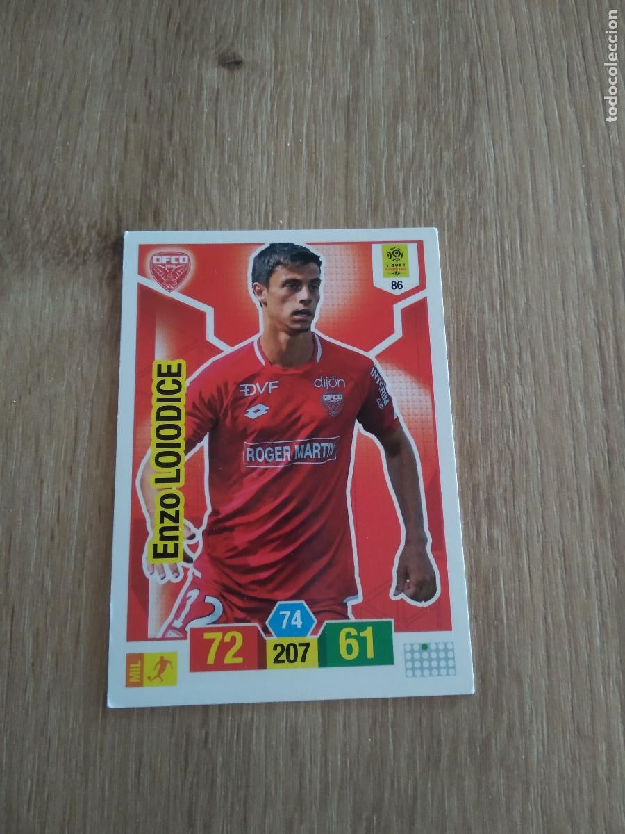 Figurine di Calcio: 86 ENZO LOIODICE DIJON CROMO FUTBOL PANINI LIGUE 1 FOOT 19-20 FRANCIA ADRENALYN 2019-2020