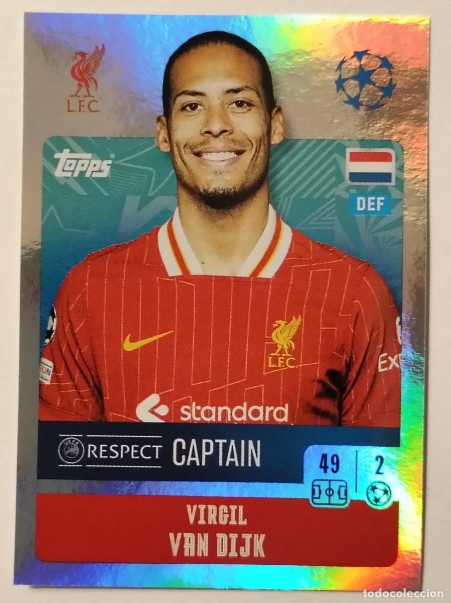 Fu&szlig;ball-Sticker: #260 VIRGIL VAN DIJK LIVERPOOL F.C. STICKERS UEFA CHAMPIONS 2024/2025 TOPPS