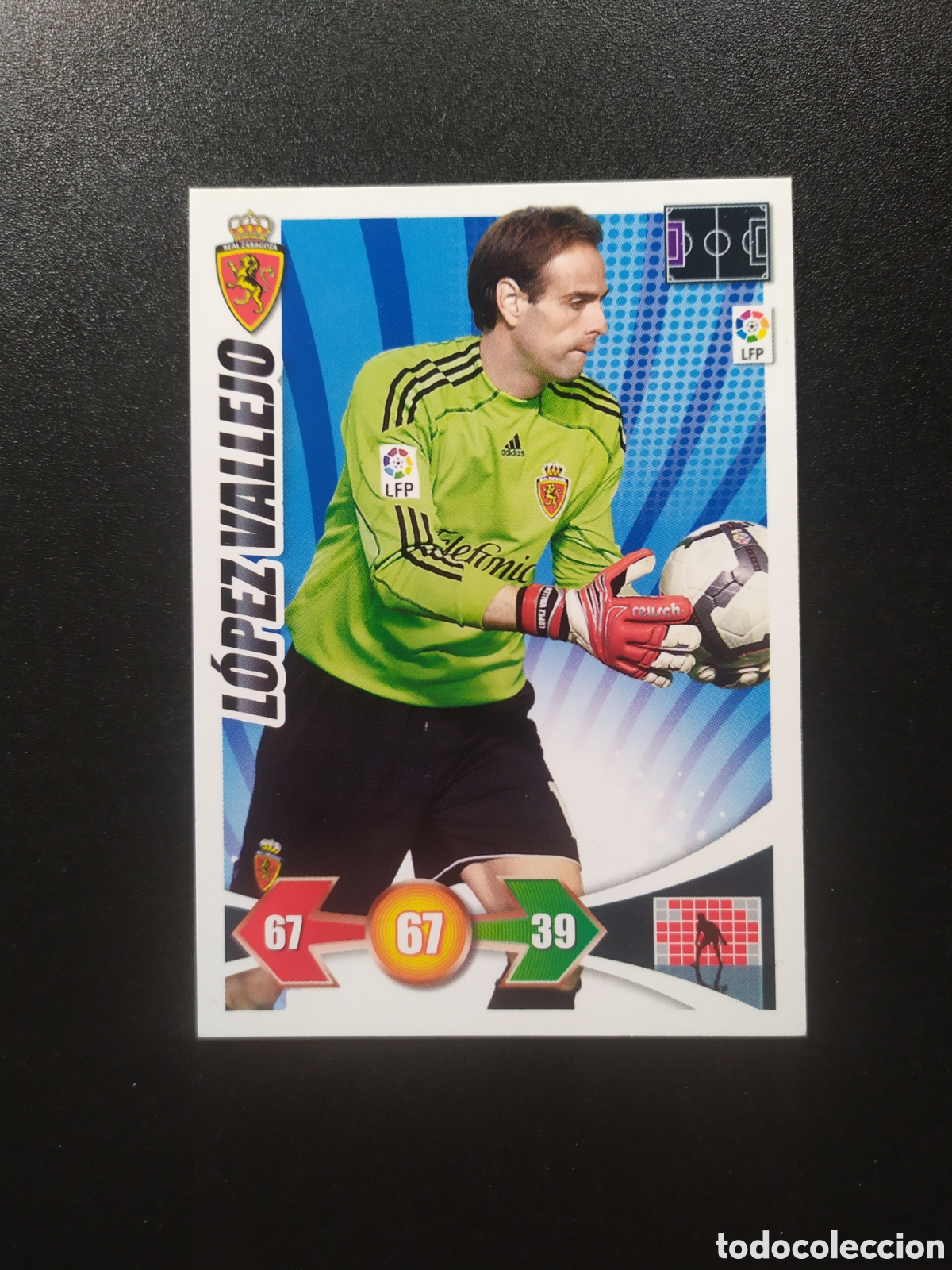 Cromos de F&uacute;tbol: Adrenalyn 2009 2010 09 10 panini L&oacute;pez Vallejo Real Zaragoza