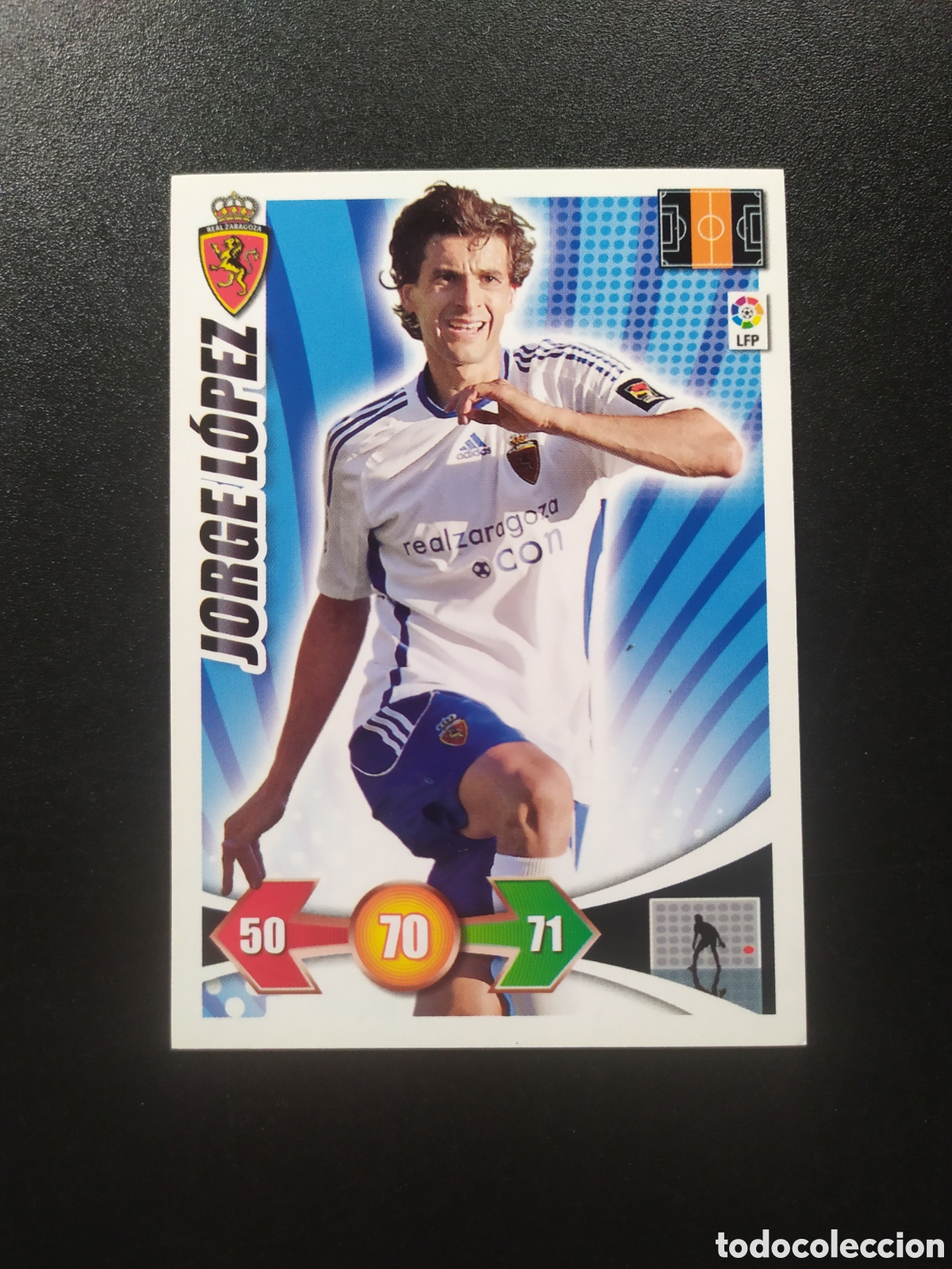 Football Stickers: Adrenalyn 2009 2010 09 10 panini Jorge L&oacute;pez Real Zaragoza