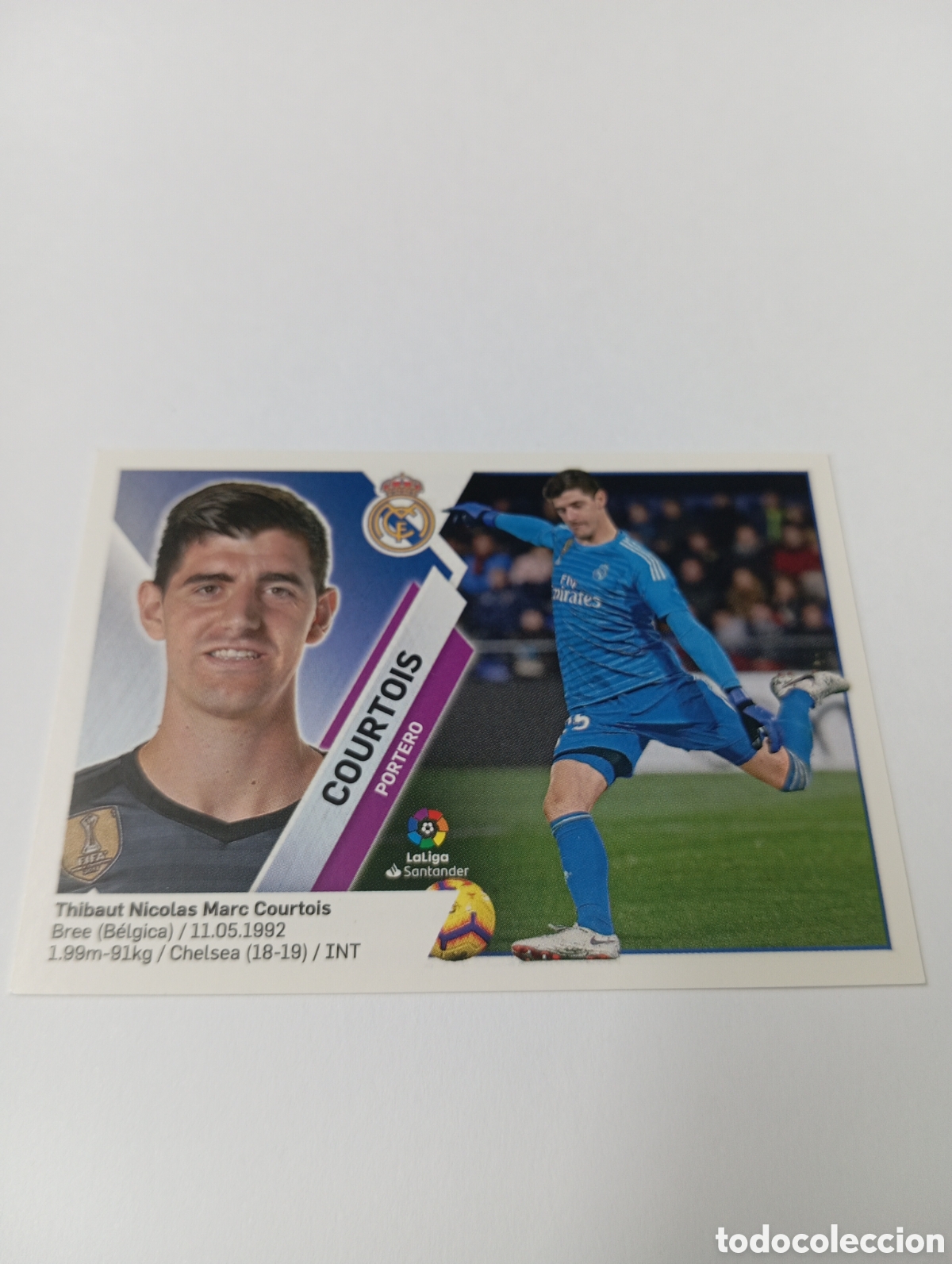 Cromos de F&uacute;tbol: Courtois 1 Real Madrid LIGA ESTE 19-20 Panini 2019 2020