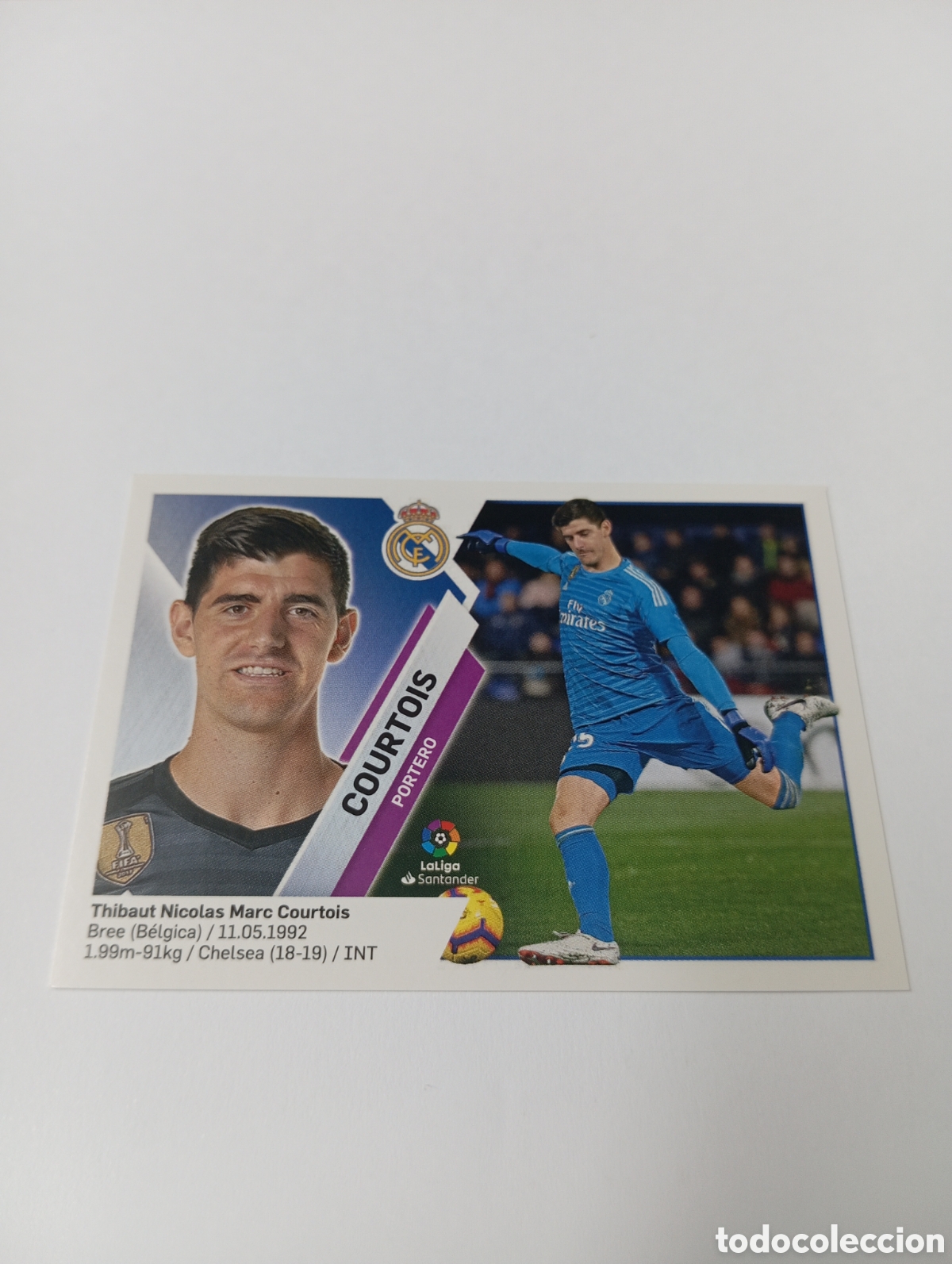 Cromos de F&uacute;tbol: Courtois 1 Real Madrid LIGA ESTE 19-20 Panini 2019 2020
