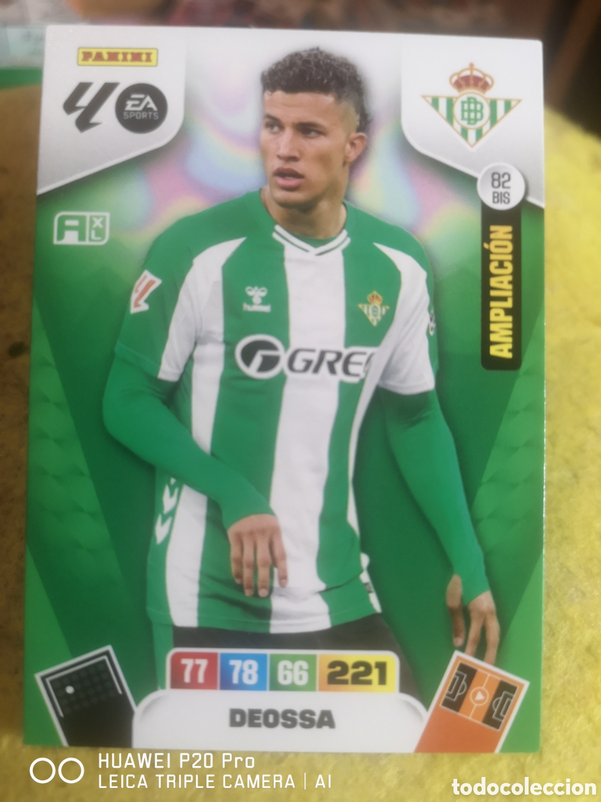 Cromos de F&uacute;tbol: ADRENALYN XL 2025 2026 - 25 26 AMPLIACION 82 BIS - DEOSSA - REAL BETIS