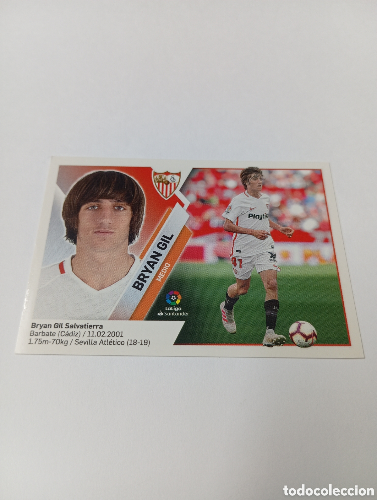 Fu&szlig;ball-Sticker: Bryan Gil 13 B Sevilla LIGA ESTE 19-20 Panini 2019 2020