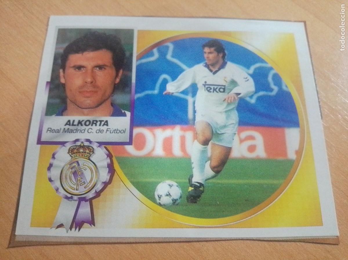 Cromos de F&uacute;tbol: SANCHIS DEL REAL MADRID RECORTADO 94 95 ESTE 1994 1995